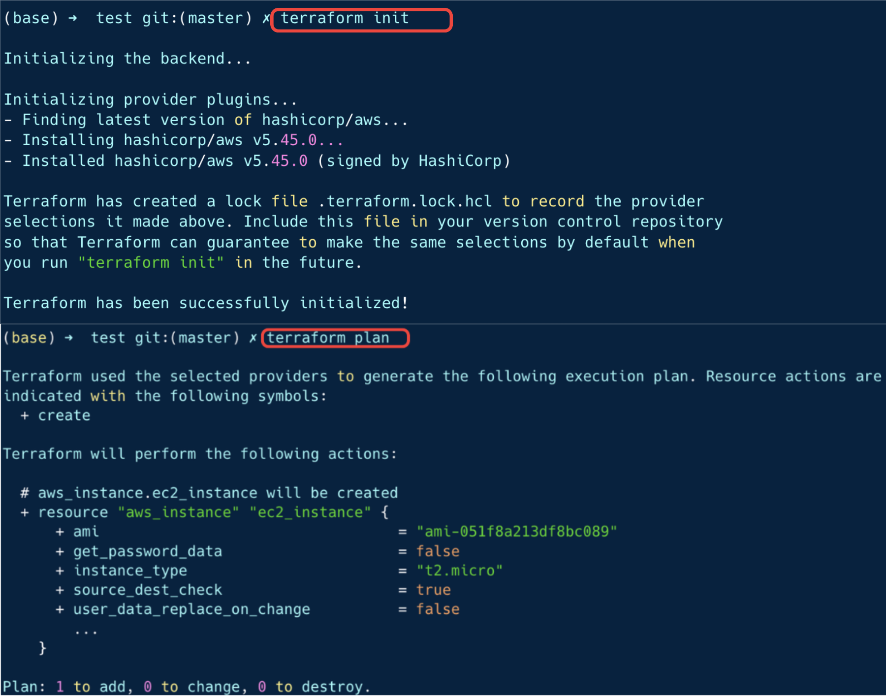 Terraform init