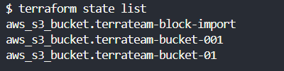 Terraform state list 2