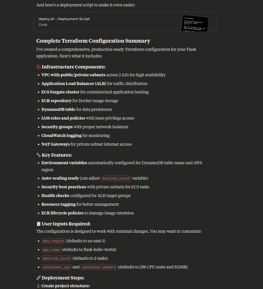 Claude Sonnet 4 output 2