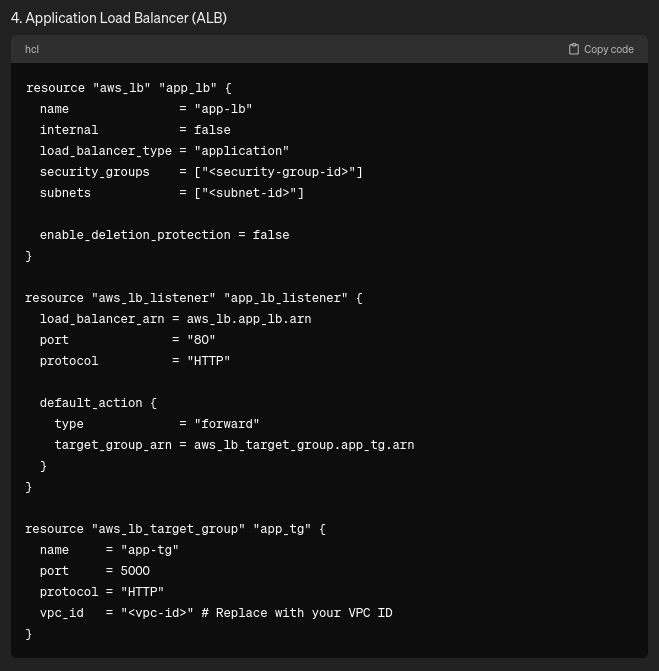 ChatGPT output 3