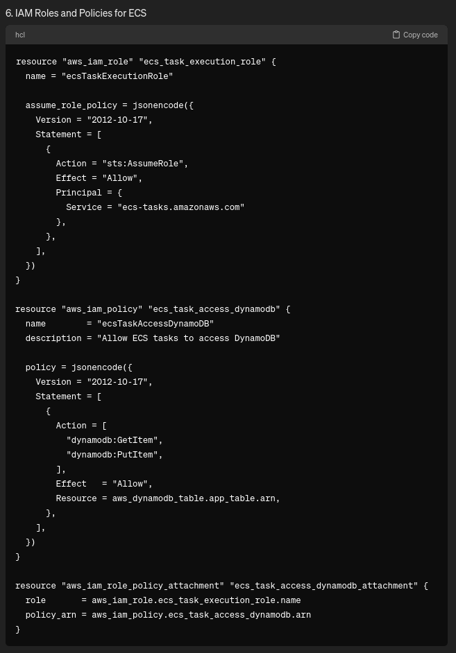 ChatGPT output 5