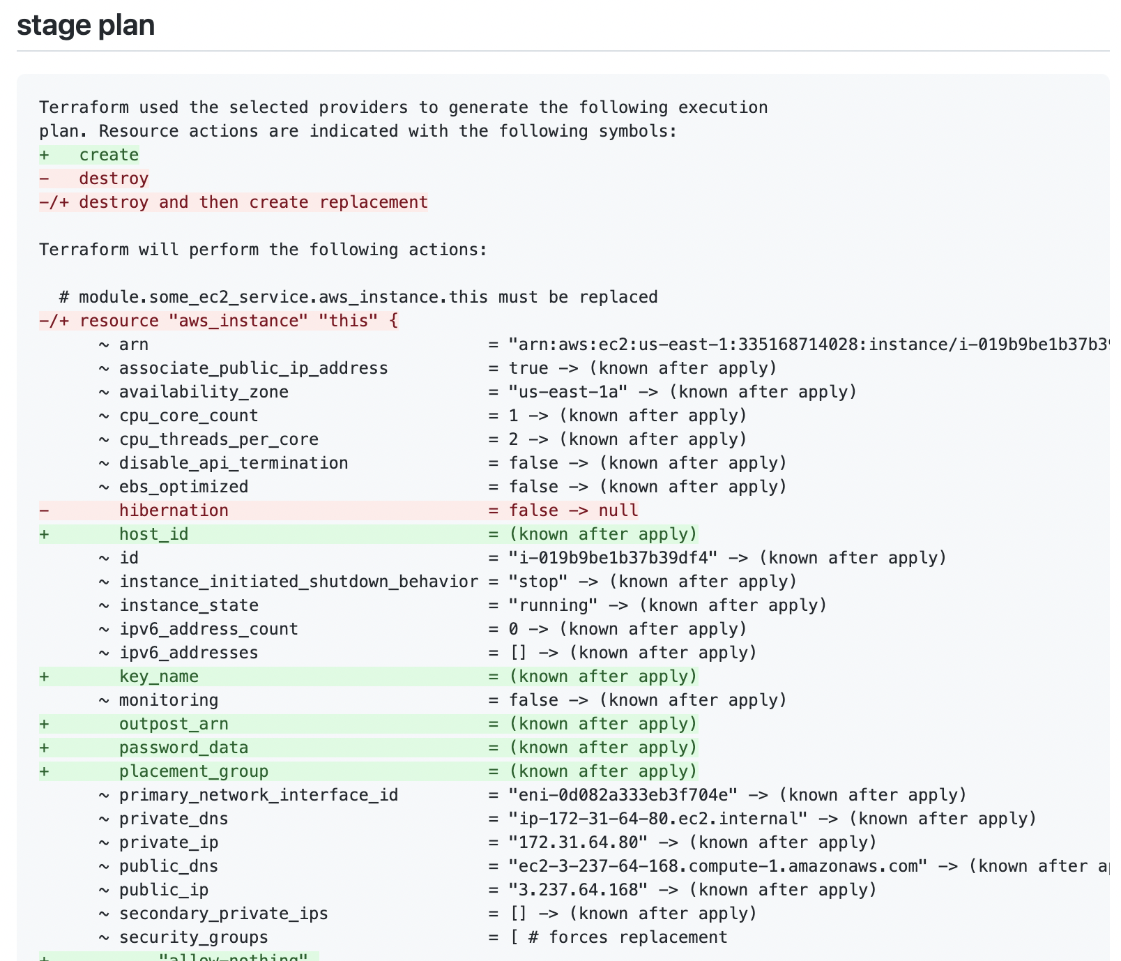 GitHub Actions Plan Screenshot