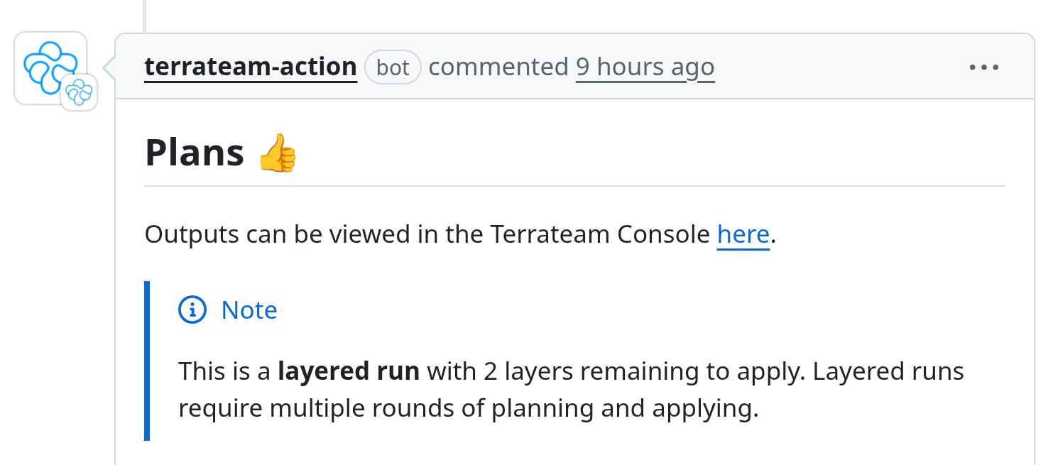 Terrateam plan with layered runs